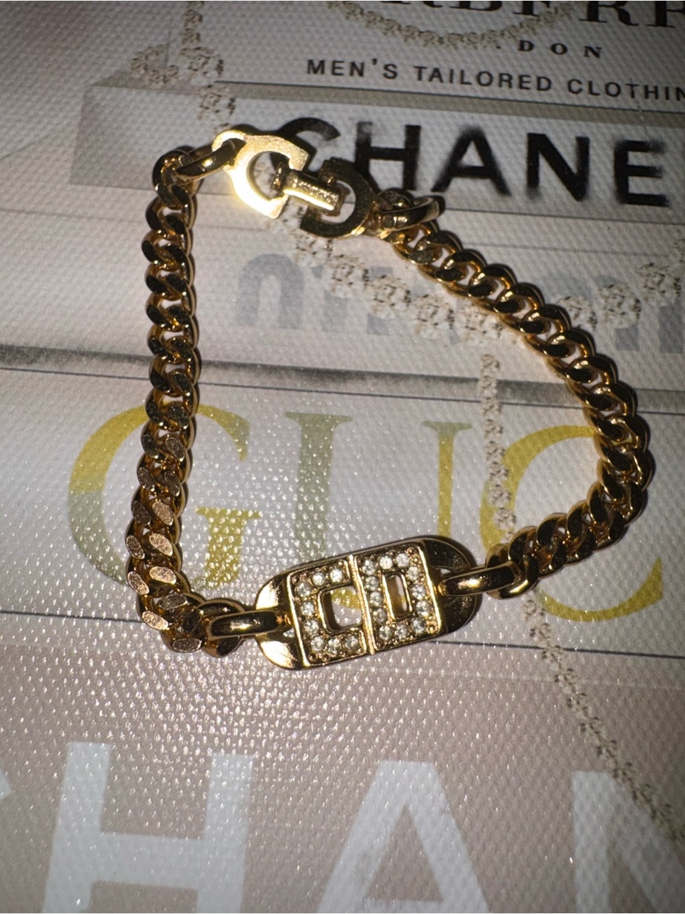 Christian Dior Gold Toned Bracelet